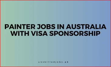 Painter Jobs in Australia 2024 with Visa Sponsorship (Apply Online)